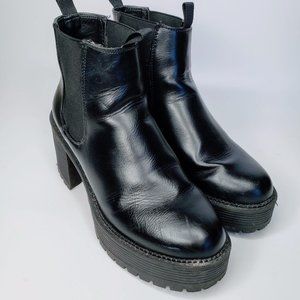 Truffle Collection Kady Chunky Platform Slip On Ankle Boots 6